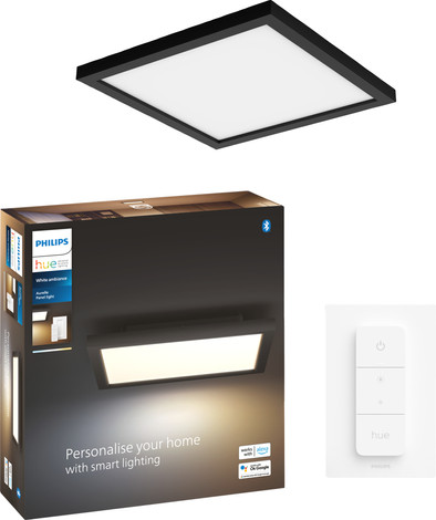 Philips Hue Aurelle paneellamp White Ambiance vierkant zwart is nooit meer leverbaar