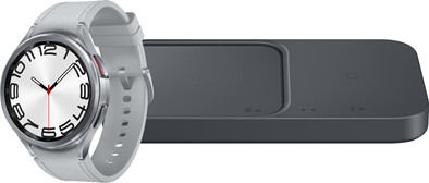 Le produit Samsung Galaxy Watch 6 Classic Argent 47 mm + Samsung Chargeur Sans Fil Duo ne sera plus jamais disponible