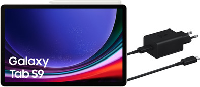 Samsung Galaxy Tab S9 11 inch 256GB Wifi Crème + Oplaadpakket is nooit meer leverbaar