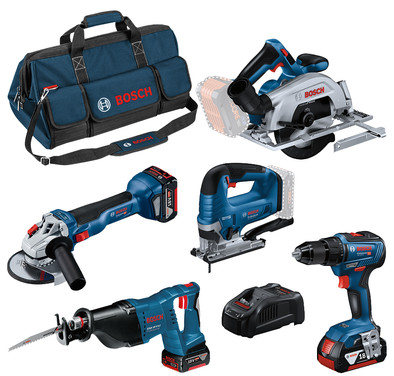 Bosch Professional 5 Toolkit 18V 0615990N39 combiset is nooit meer leverbaar