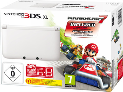 Nintendo 3DS XL White + Mario Kart 7 is nooit meer leverbaar
