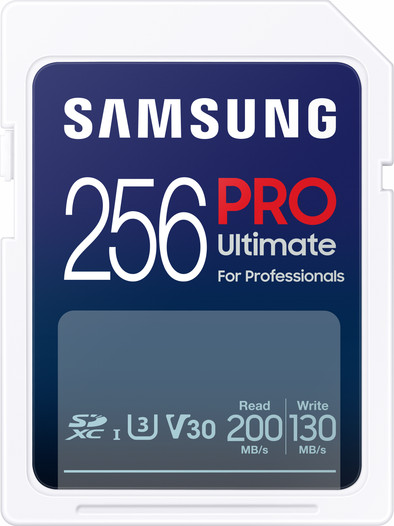 Samsung SDXC PRO Ultimate 256 GB 130MB/s is nooit meer leverbaar