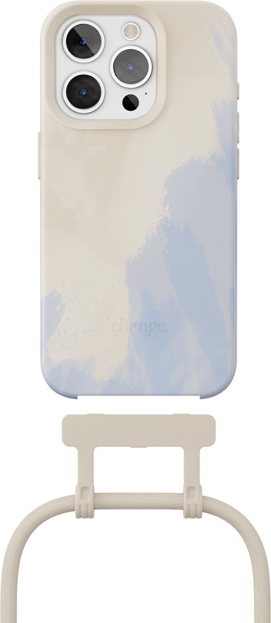 Change Case Apple iPhone 15 Pro Back Cover met Koord Blauw is nooit meer leverbaar