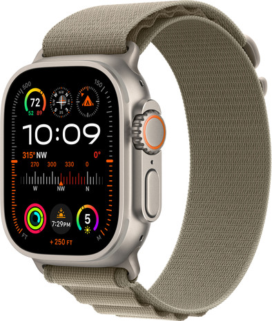 Apple Watch Ultra 2 4G 49mm Alpine Band Groen S is nooit meer leverbaar