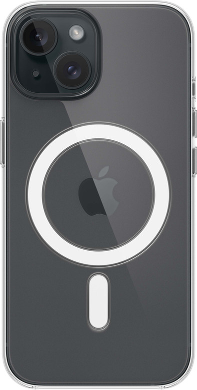 Apple iPhone 15 Back Cover met MagSafe Transparant is nooit meer leverbaar
