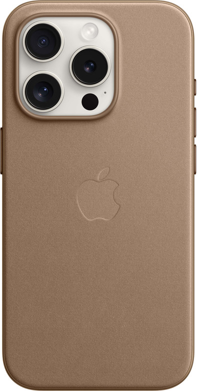 Apple iPhone 15 Pro Max FineWoven Back Cover MagSafe Taupe is nooit meer leverbaar