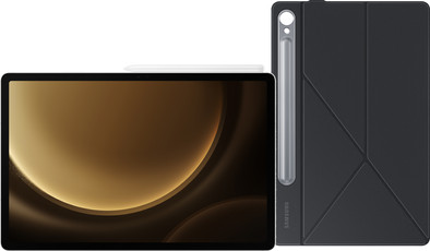 Samsung Galaxy Tab S9 FE Plus 128GB Wifi Zilver + Book Case Zwart is nooit meer leverbaar