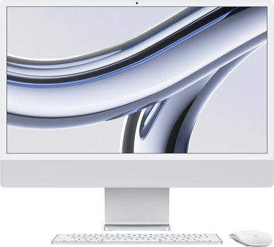 Apple iMac 24" (2023) M3 (8 core CPU/10 core GPU 8GB/256GB Zilver AZERTY is nooit meer leverbaar