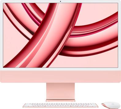 Apple iMac 24" (2023) M3 (8 core CPU/10 core GPU 8GB/256GB Roze AZERTY is nooit meer leverbaar