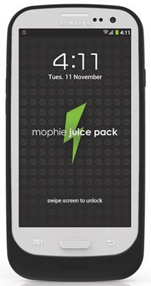 Mophie Juice Pack Samsung Galaxy S III Black is nooit meer leverbaar