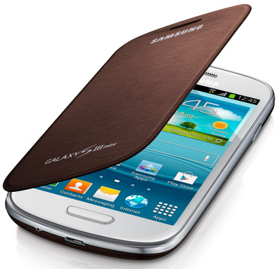 Samsung Galaxy S III Mini Flip Cover Amber Brown is nooit meer leverbaar