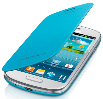Samsung Galaxy S III Mini Flip Cover Light Blue is nooit meer leverbaar