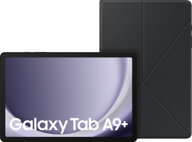 Samsung Galaxy Tab A9 Plus 11 inch 64GB Wifi Grijs + Book Case Zwart is nooit meer leverbaar