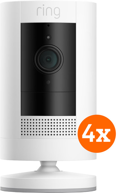 Ring Stick Up Cam Battery - Wit 4-pack is nooit meer leverbaar