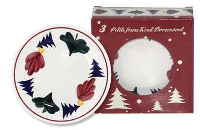 Boerenbont Petit Four Bord Kerst (3 stuks) is nooit meer leverbaar