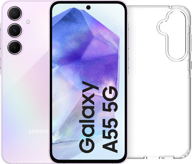 Le produit Samsung Galaxy A55 128 Go Rose 5G + BlueBuilt Back Cover Transparent ne sera plus jamais disponible