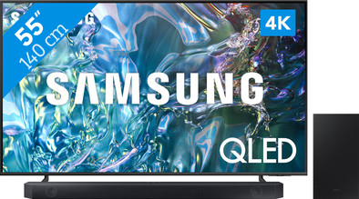 Le produit Samsung QLED 4K 55Q64D (2024) + Barre de Son ne sera plus jamais disponible