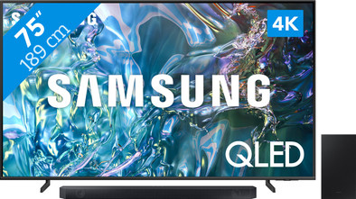 Le produit Samsung QLED 4K 75Q64D (2024) + Barre de Son ne sera plus jamais disponible