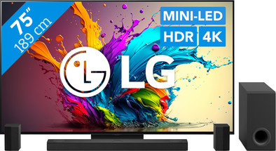 LG 75QNED91T6A (2024) + Soundbar is nooit meer leverbaar