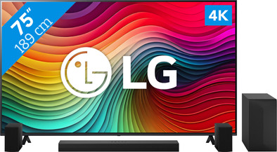 LG 75NANO81T6A (2024) + Soundbar is nooit meer leverbaar