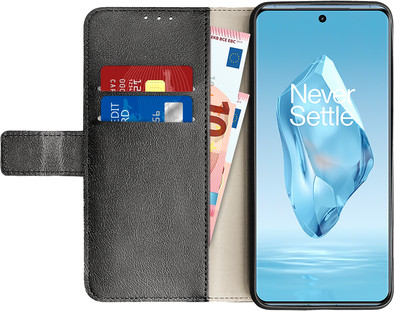 Just in Case Wallet OnePlus 12R Book Case Zwart is nooit meer leverbaar