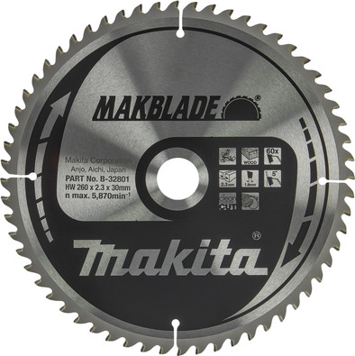 Le produit Makita Lame pour Scies à Onglet Bois Makblade 260x30x2,3 60T ne sera plus jamais disponible