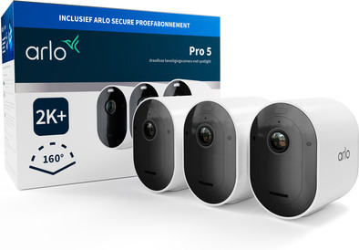 Arlo Pro 5 2K+ Beveiligingscamera 3-Pack is nooit meer leverbaar