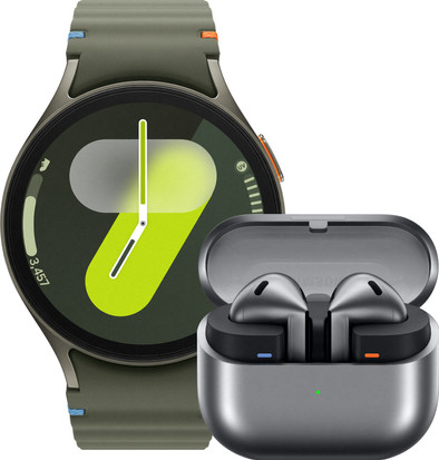 Le produit Samsung Galaxy Watch 7 Vert 44 mm + Galaxy Buds3 Noir ne sera plus jamais disponible