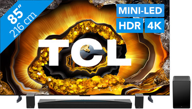 TCL QD Mini-led 85X955 Max (2024) + soundbar is nooit meer leverbaar