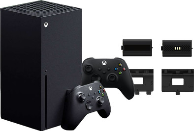 Xbox Series X + Second Controller Black + BlueBuilt Rechargeable Batteries is no longer available