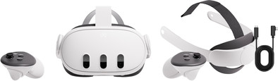 Meta Quest 3 512GB + Elite Strap + BlueBuilt Link Cable is nooit meer leverbaar