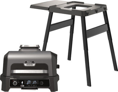 Ninja Woodfire Elektrische BBQ Grill en Smoker OG850EU + Ninja Woodfire Standaard is nooit meer leverbaar