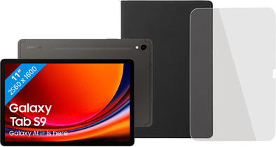 Samsung Galaxy Tab S9 11 inch 128 GB Wifi Zwart + Beschermpakket is nooit meer leverbaar