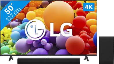 LG 50UR78006LK + Soundbar is nooit meer leverbaar