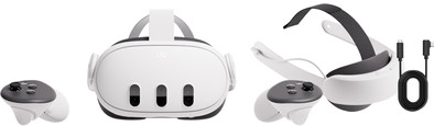 Meta Quest 3 512GB + Link Cable + Elite Strap met batterij is nooit meer leverbaar