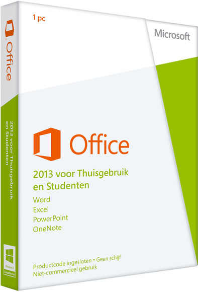 Microsoft Office Thuisgebruik en Studenten 2013 NL PKC is nooit meer leverbaar