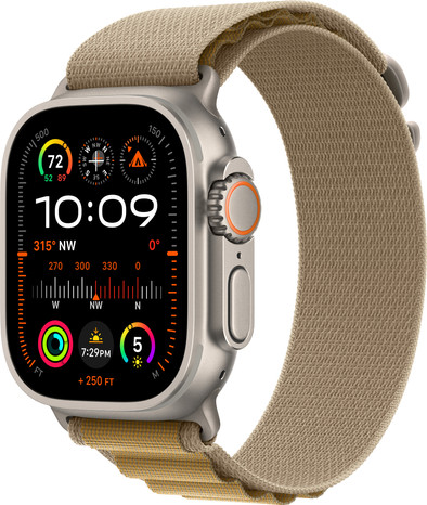 Apple Watch Ultra 2 4G 49mm Zilver Alpine Band Beige S is nooit meer leverbaar