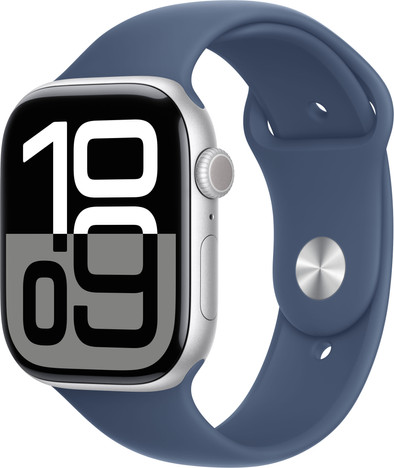 Apple Watch Series 10 4G 46mm Zilver Sportband S/M is nooit meer leverbaar