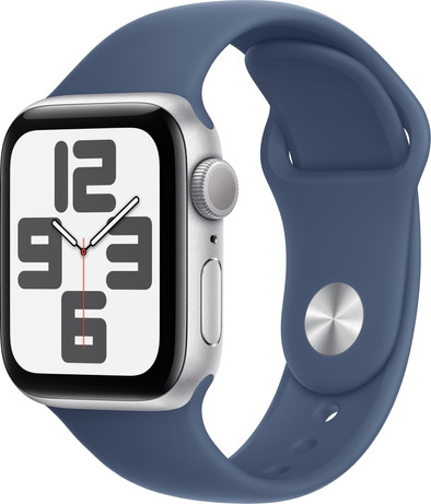 Apple Watch SE 2024 40mm Zilver Sportband M/L is nooit meer leverbaar