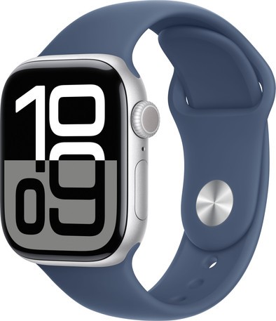 Apple Watch Series 10 4G 42mm Zilver Sportband S/M is nooit meer leverbaar