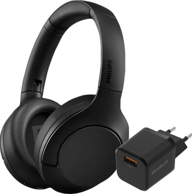 Philips TAH8506 Zwart + BlueBuilt Quick Charge Oplader met Usb A Poort 18W Zwart is nooit meer leverbaar