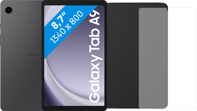 Samsung Galaxy Tab A9 8,7 inch 128GB Wifi Grijs + Beschermpakket is nooit meer leverbaar