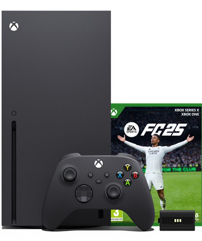 Xbox Series X + EA Sports FC 25 + BlueBuilt Oplaadbare Batterijen is nooit meer leverbaar