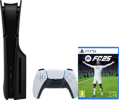 Le produit PlayStation 5 Slim Disc Edition + FC 25 + Façades Noir ne sera plus jamais disponible
