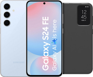 Samsung Galaxy S24 FE 128GB Blue 5G + Clear View Book Case Black is no longer available