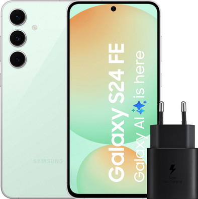 Samsung Galaxy S24 FE 256GB Green 5G + Samsung Charger 25W Black is no longer available