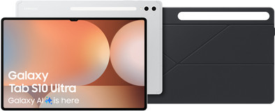 Samsung Galaxy Tab S10 Ultra 14,6 inch 512GB Wifi Zilver + Samsung Book Case Zwart is nooit meer leverbaar