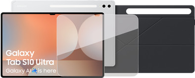 Samsung Galaxy Tab S10 Ultra 14,6 inch 512GB Wifi Zilver + Beschermpakket is nooit meer leverbaar