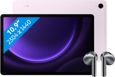 Samsung Galaxy Tab S9 FE 128GB Wifi Paars + Galaxy Buds3 Zwart is nooit meer leverbaar