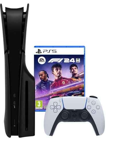 PlayStation 5 Slim Disc Edition + F1 24 + Covers Black is no longer available